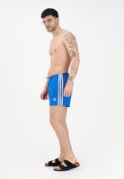 ADIDAS ORIGINALS Shorts mare ADICOLOR 3 STRIPES azzurro da uomo JX2685 . ADIDAS ORIGINALS 