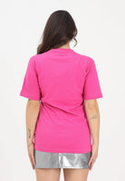 ADIDAS ORIGINALS T-shirt a manica corta TREFOIL ESSENTIALS fucsia da donna JY8597 . ADIDAS ORIGINALS 