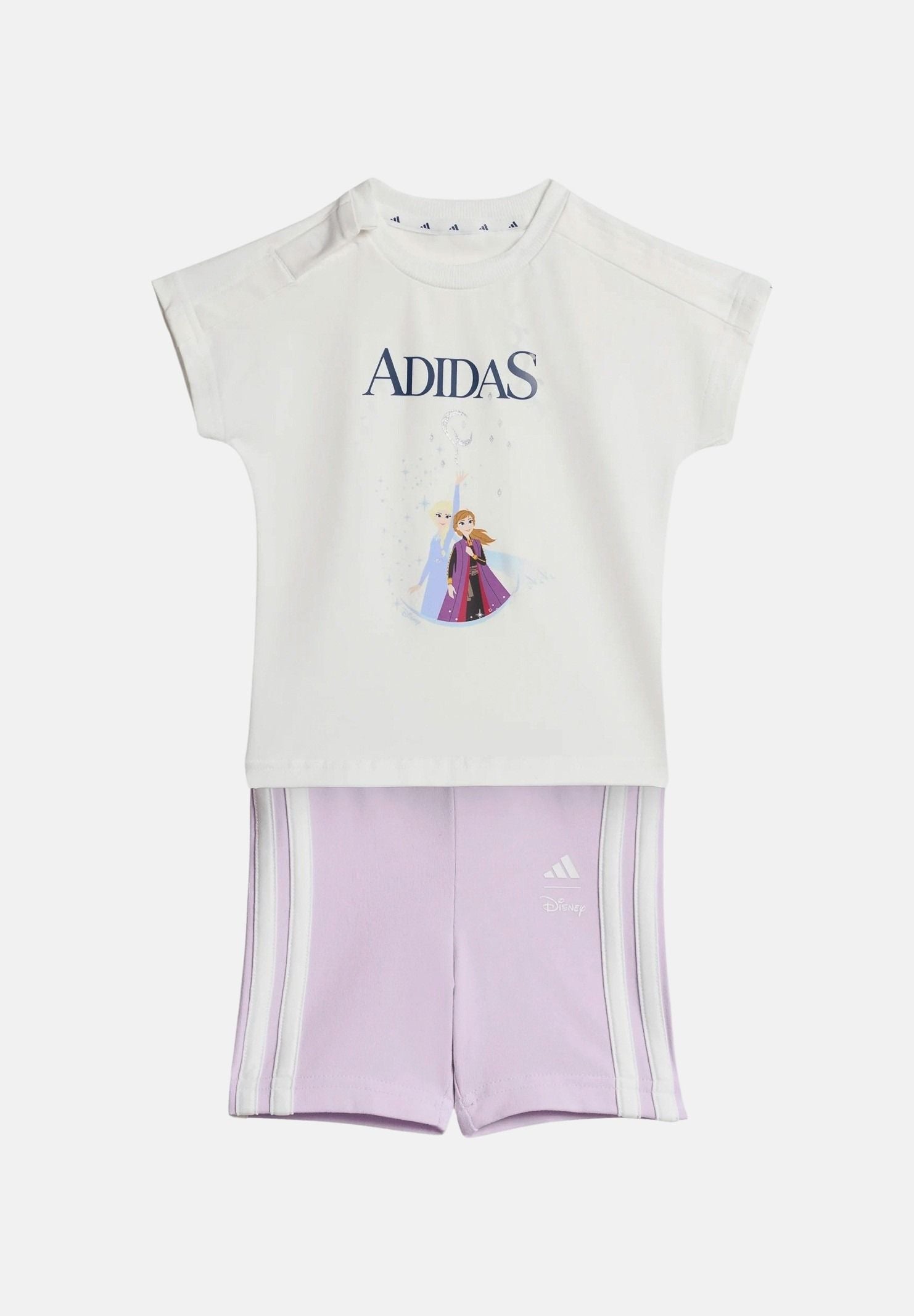 ADIDAS ORIGINALS Completino ADIDAS DISNEY FROZEN bianco e rosa da neonato JZ3553 . ADIDAS ORIGINALS 