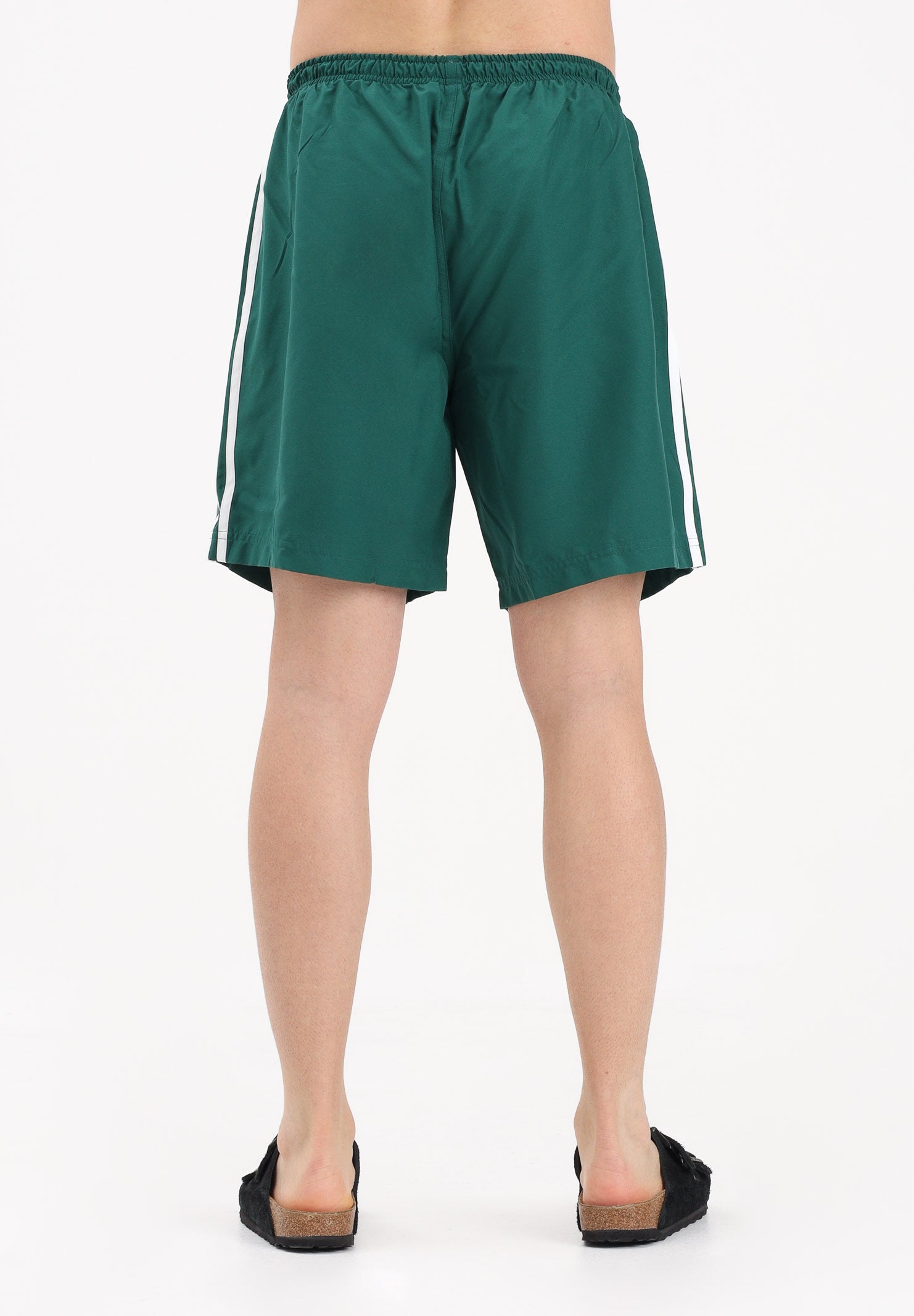 ADIDAS ORIGINALS Shorts mare ADICOLOR 3 STRIPES verde da uomo JZ8477 . ADIDAS ORIGINALS 