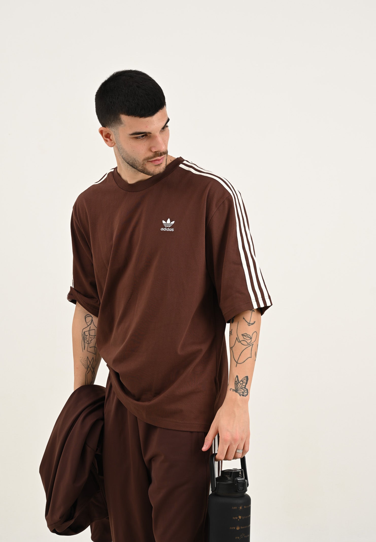 ADIDAS ORIGINALS T-shirt a manica corta adicolor Oversized marrone da uomo KA0476 . ADIDAS ORIGINALS 
