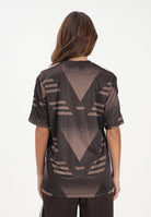 ADIDAS ORIGINALS T-shirt a manica corta LOOSE SPONSORED JERSEY marrone e rosa per uomo e donna KC6429 . ADIDAS ORIGINALS 
