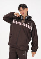 ADIDAS ORIGINALS Giacca a vento CHEST STRIPES marrone e rosa per uomo e donna KC6436 . ADIDAS ORIGINALS 