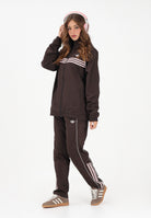 ADIDAS ORIGINALS Pantalone sportivo HALF STRIPES marrone e rosa per uomo e donna KC6441 . ADIDAS ORIGINALS 
