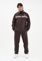 ADIDAS ORIGINALS Pantalone sportivo HALF STRIPES marrone e rosa per uomo e donna KC6441 . ADIDAS ORIGINALS 