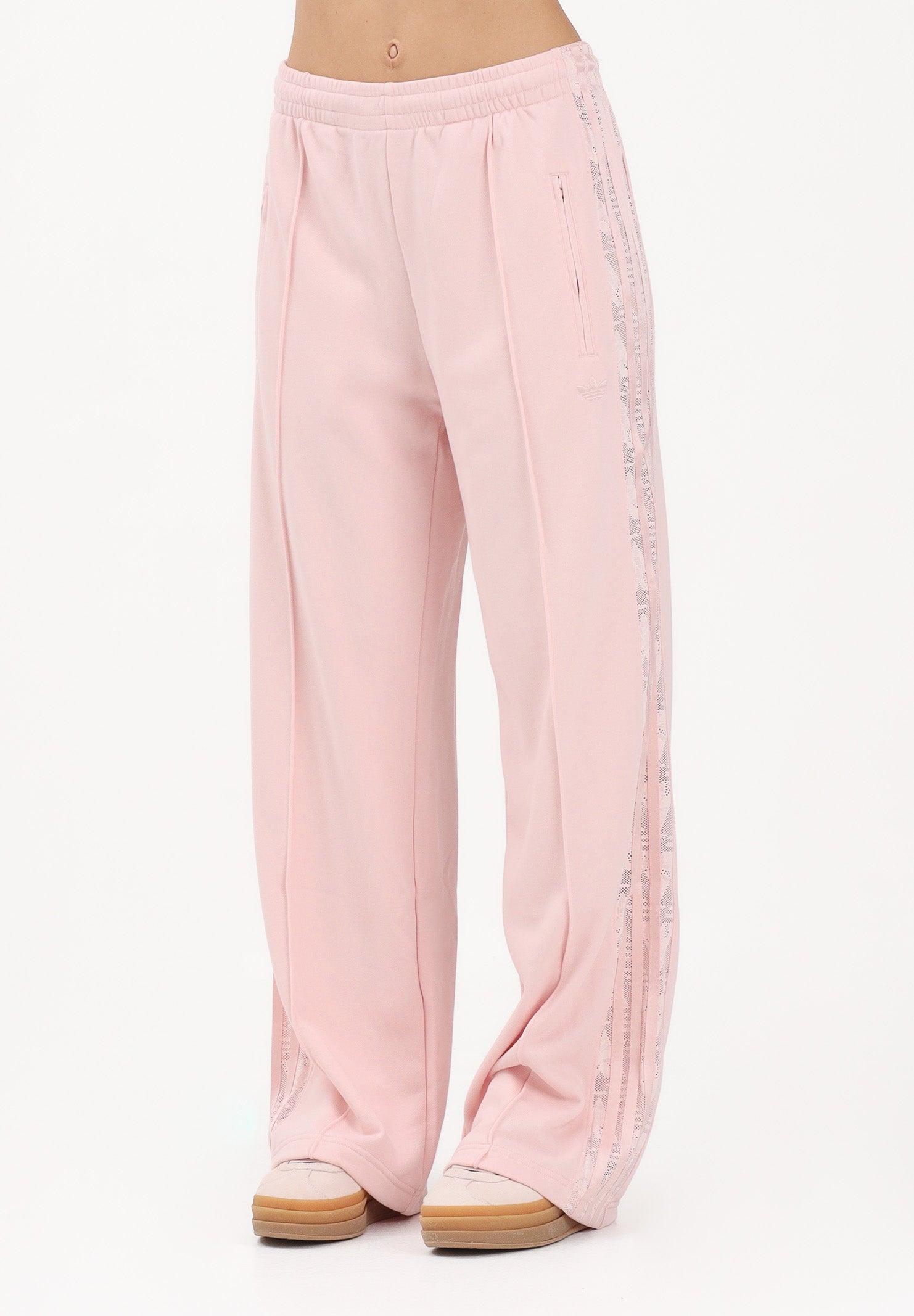 ADIDAS ORIGINALS Pantalone sportivo FIREBIRD IN PIZZO rosa da donna KC6444 . ADIDAS ORIGINALS 