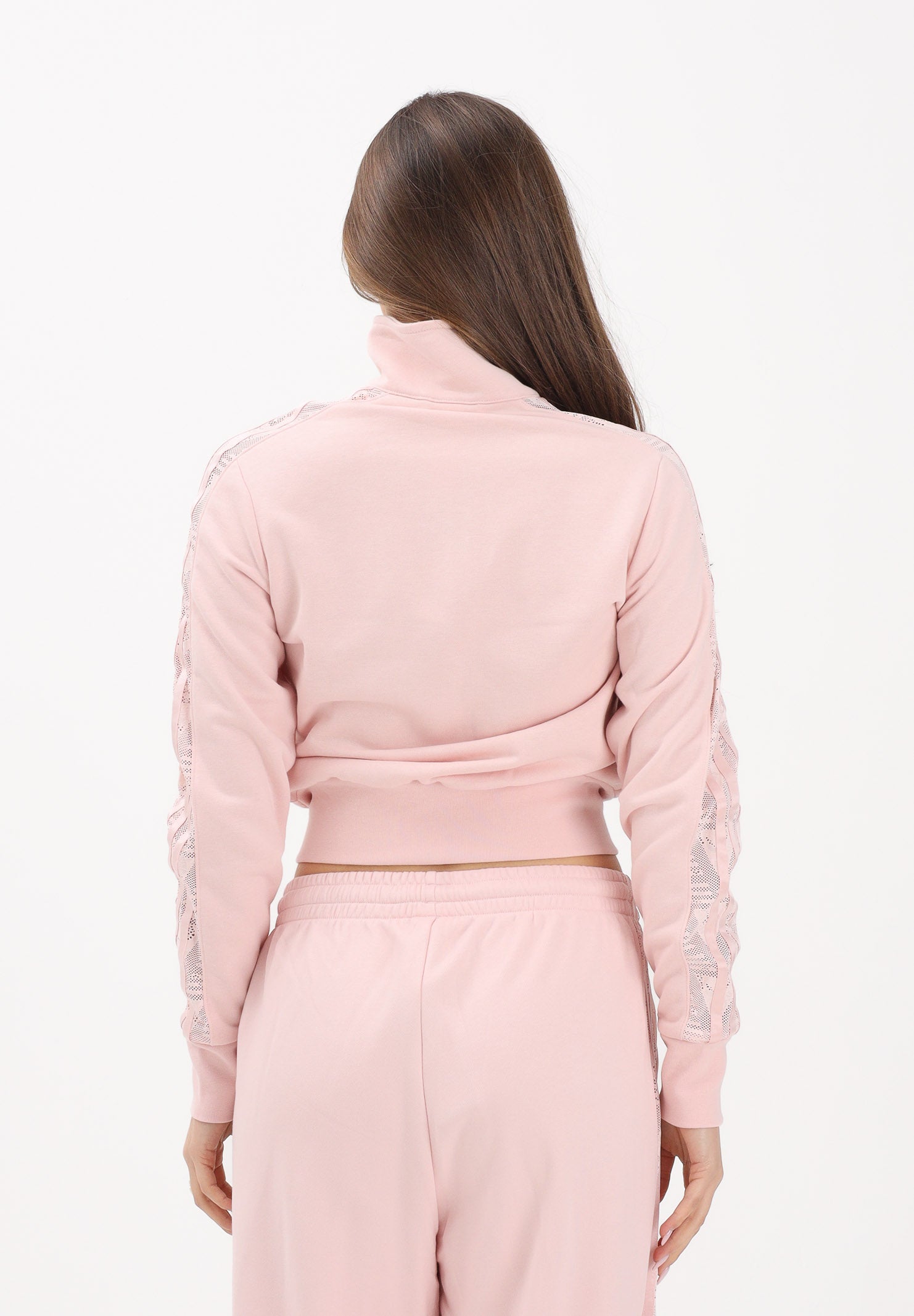 ADIDAS ORIGINALS Felpa con zip FIREBIRD LACE rosa da donna KC6450 . ADIDAS ORIGINALS 