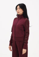 ADIDAS ORIGINALS Felpa con zip FIREBIRD LACE bordeaux da donna KC6451 . ADIDAS ORIGINALS 