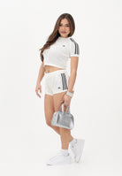 ADIDAS ORIGINALS Shorts Knitted Crochet bianco da donna KC6477 . ADIDAS ORIGINALS 