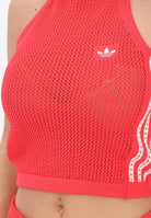 ADIDAS ORIGINALS Top corallo da donna lavorato all'uncinetto KC6483 . ADIDAS ORIGINALS 