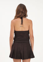 ADIDAS ORIGINALS Top marrone da donna lavorato all'uncinetto KC6484 . ADIDAS ORIGINALS 