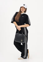 ADIDAS ORIGINALS Polo a manica corta KNITTED CROCHET nera da donna KC6491 . ADIDAS ORIGINALS 