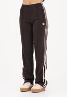 ADIDAS ORIGINALS Pantalone sportivo Firebird Classic marrone e rosa da donna KC6563 . ADIDAS ORIGINALS 
