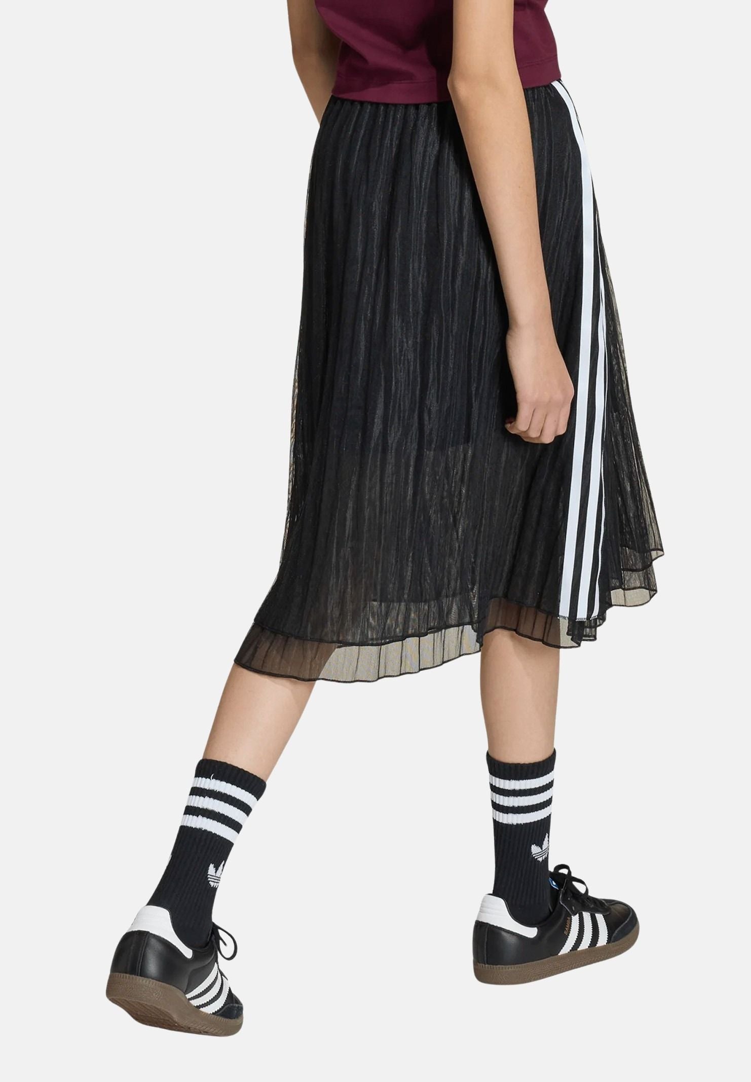 ADIDAS ORIGINALS Gonna in tulle midi nera da bambina KC6788 . ADIDAS ORIGINALS 