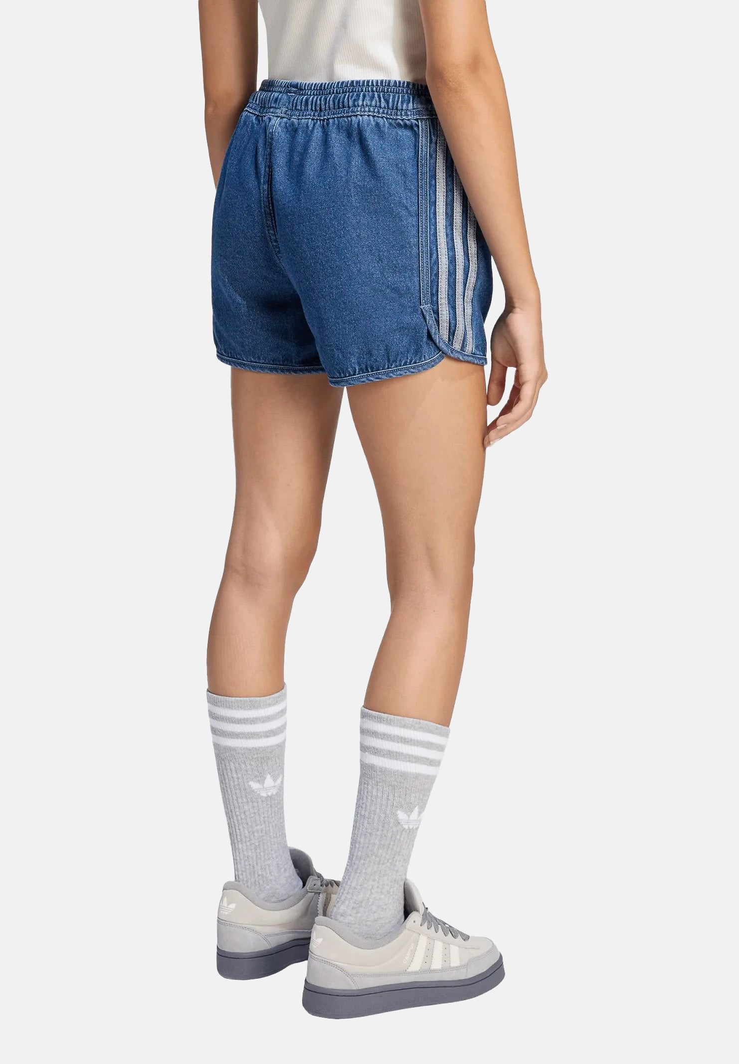 ADIDAS ORIGINALS shorts Denim Sprinter Shorts blu denim MEDVIN blu medio unisex bambino e bambina KC8518 . ADIDAS ORIGINALS 