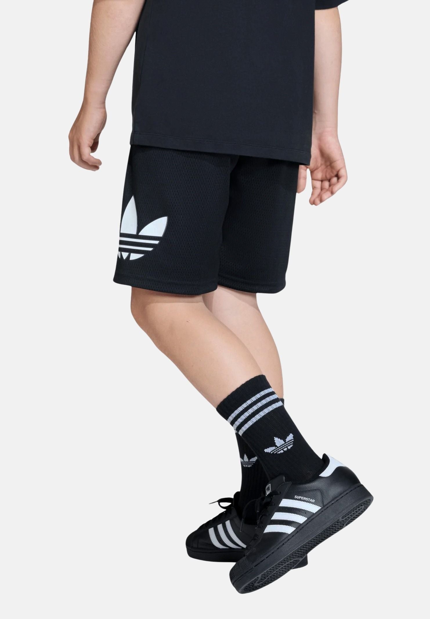 ADIDAS ORIGINALS Shorts sportivo Mesh Loose nero per bambino e bambina KC8568 . ADIDAS ORIGINALS 