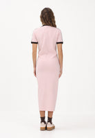 ADIDAS ORIGINALS Abito midi Slim 3-Stripes rosa e marrone da donna KC9014 . ADIDAS ORIGINALS 