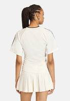 ADIDAS ORIGINALS T-shirt Maglia Rouched Football Off White bianco, donna. KC9122 . ADIDAS ORIGINALS 