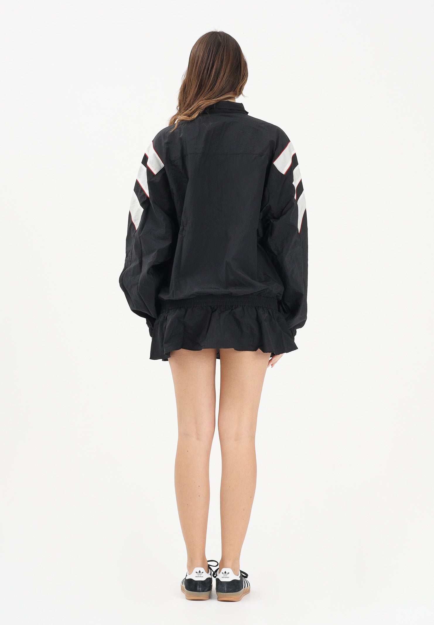ADIDAS ORIGINALS Abito corto SANTIAGO WOVEN nero da donna KC9134 . ADIDAS ORIGINALS 