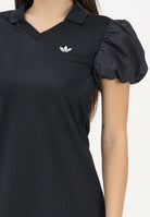 ADIDAS ORIGINALS Abito corto nero da donna con maniche a palloncino KD0302 . ADIDAS ORIGINALS 