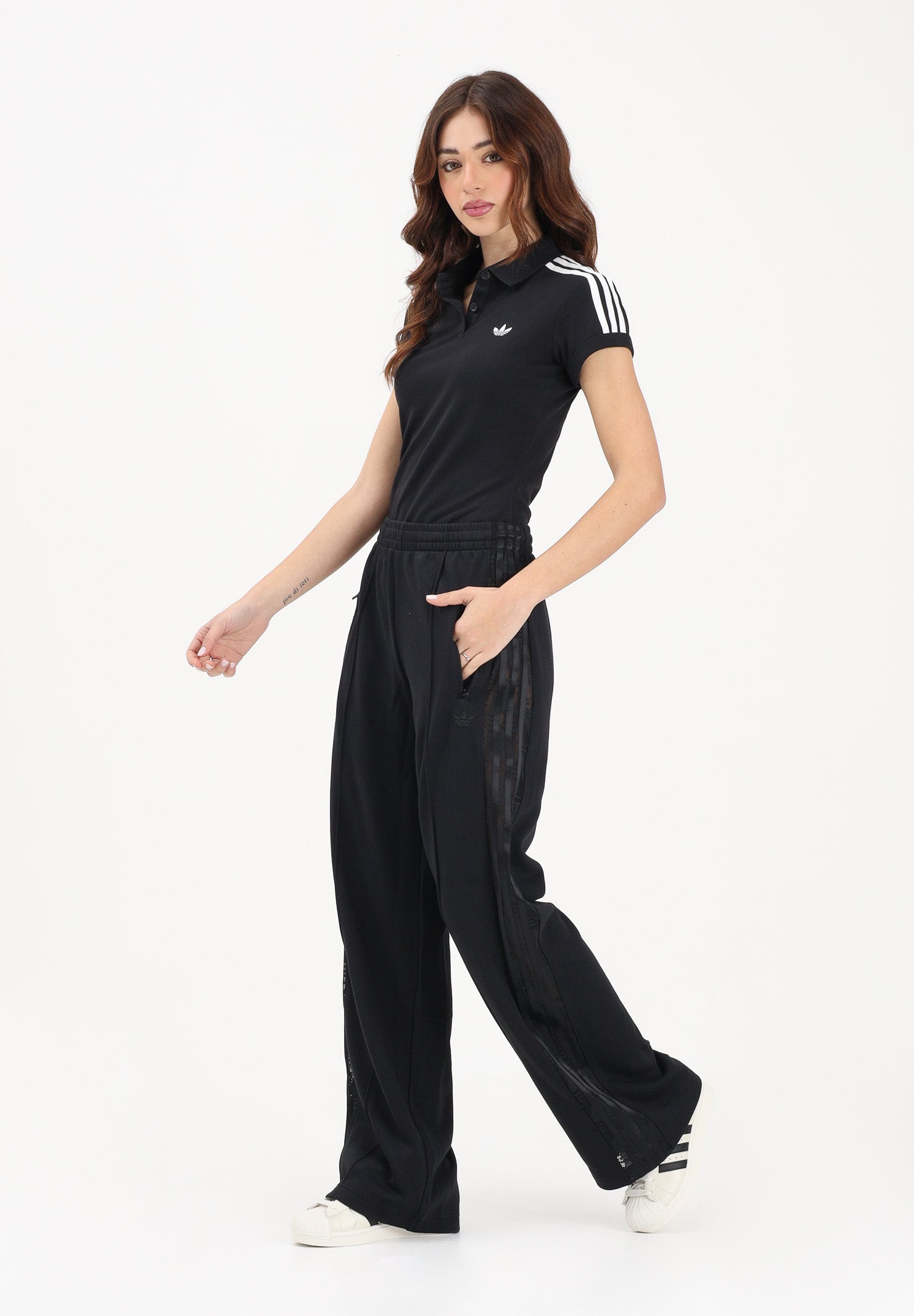 ADIDAS ORIGINALS Pantalone sportivo Firebird Lace nero da donna KD0351 . ADIDAS ORIGINALS 