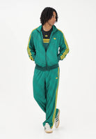 ADIDAS ORIGINALS Pantalone sportivo FIREBIRD LOOSE MONOGRAM verde e giallo da uomo KD0396 . ADIDAS ORIGINALS 