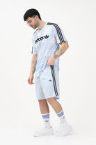 ADIDAS ORIGINALS Shorts sportivo FIREBIRD celeste da uomo KD0443 . ADIDAS ORIGINALS 