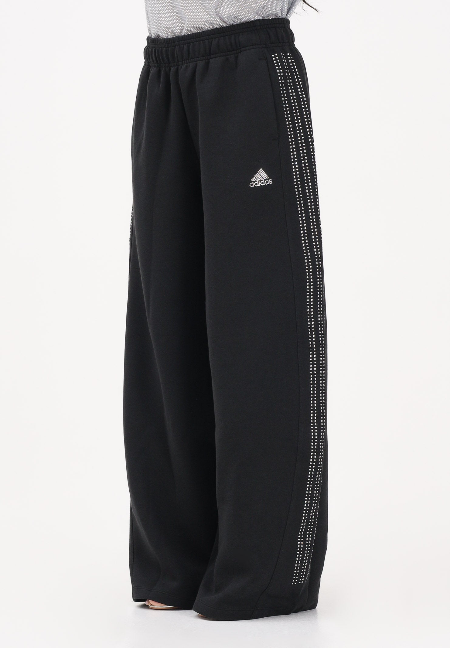 ADIDAS ORIGINALS Pantalone sportivo TEAMGEIST RHINESTONE nero da donna KD0498 . ADIDAS ORIGINALS 