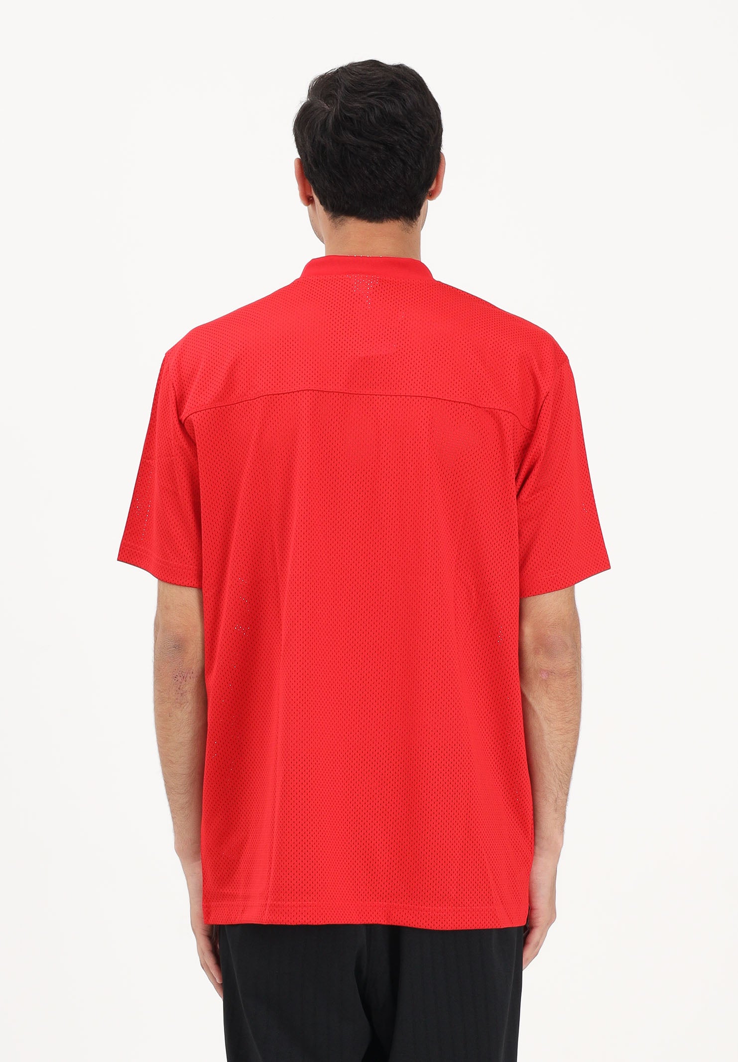 ADIDAS ORIGINALS T-shirt a manica corta JERSEY VARSITY FOOTBALL rossa da uomo KD0522 . ADIDAS ORIGINALS 
