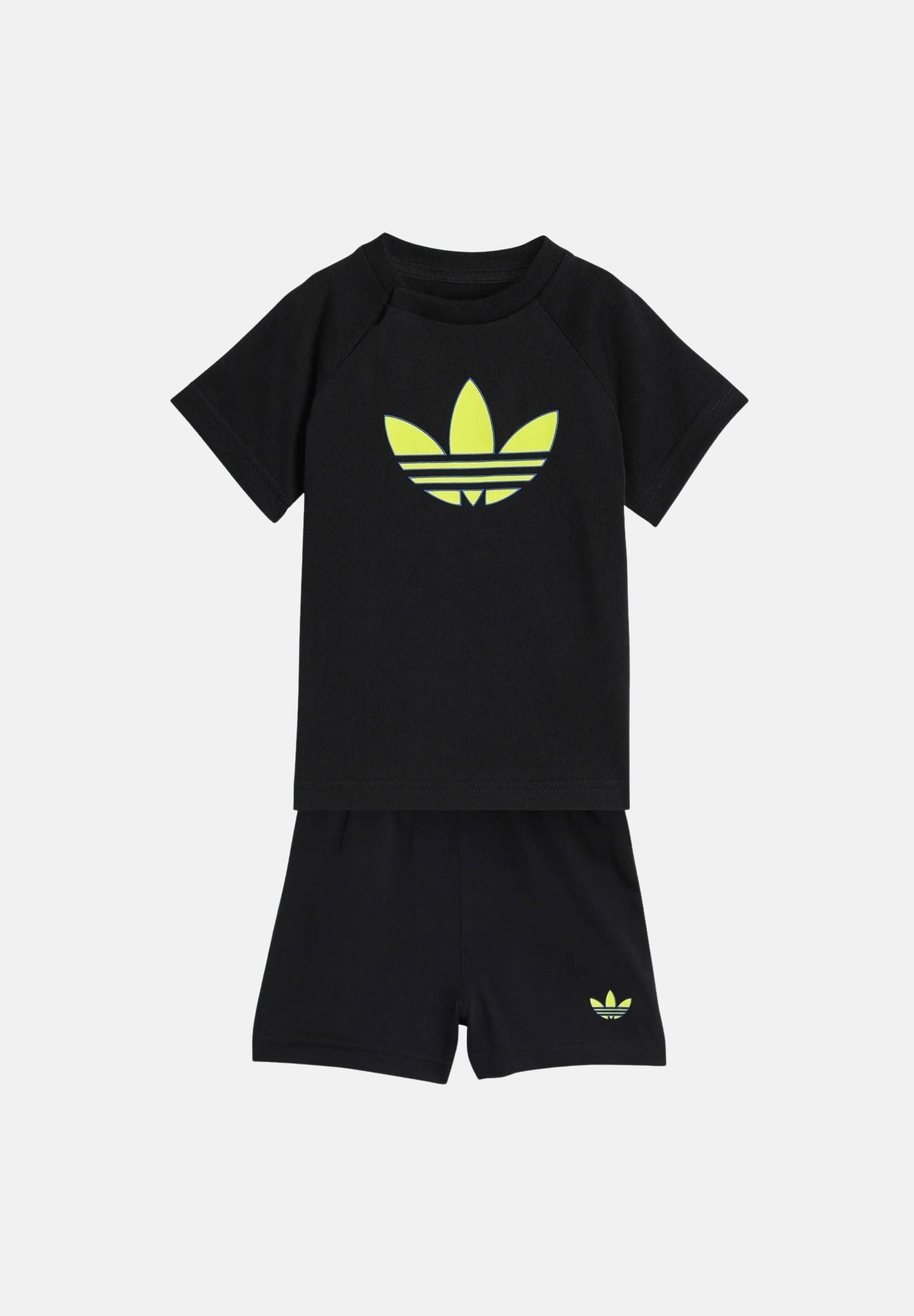 ADIDAS ORIGINALS Completino TREFOIL nero da neonato KD1040 . ADIDAS ORIGINALS 