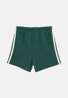 ADIDAS ORIGINALS Completo SET POLO E SHORTS Collegiate Green, verde neonato con iconiche 3 Strisce a contrasto KD1052 . ADIDAS ORIGINALS 
