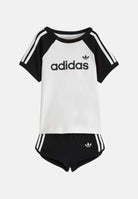 ADIDAS ORIGINALS Completino Sprinter bianco e nero da neonato KD1055 . ADIDAS ORIGINALS 