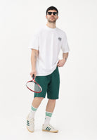 ADIDAS ORIGINALS Shorts sportivo TREFOIL ESSENTIALS FLEECE verde da uomo KD1311 . ADIDAS ORIGINALS 