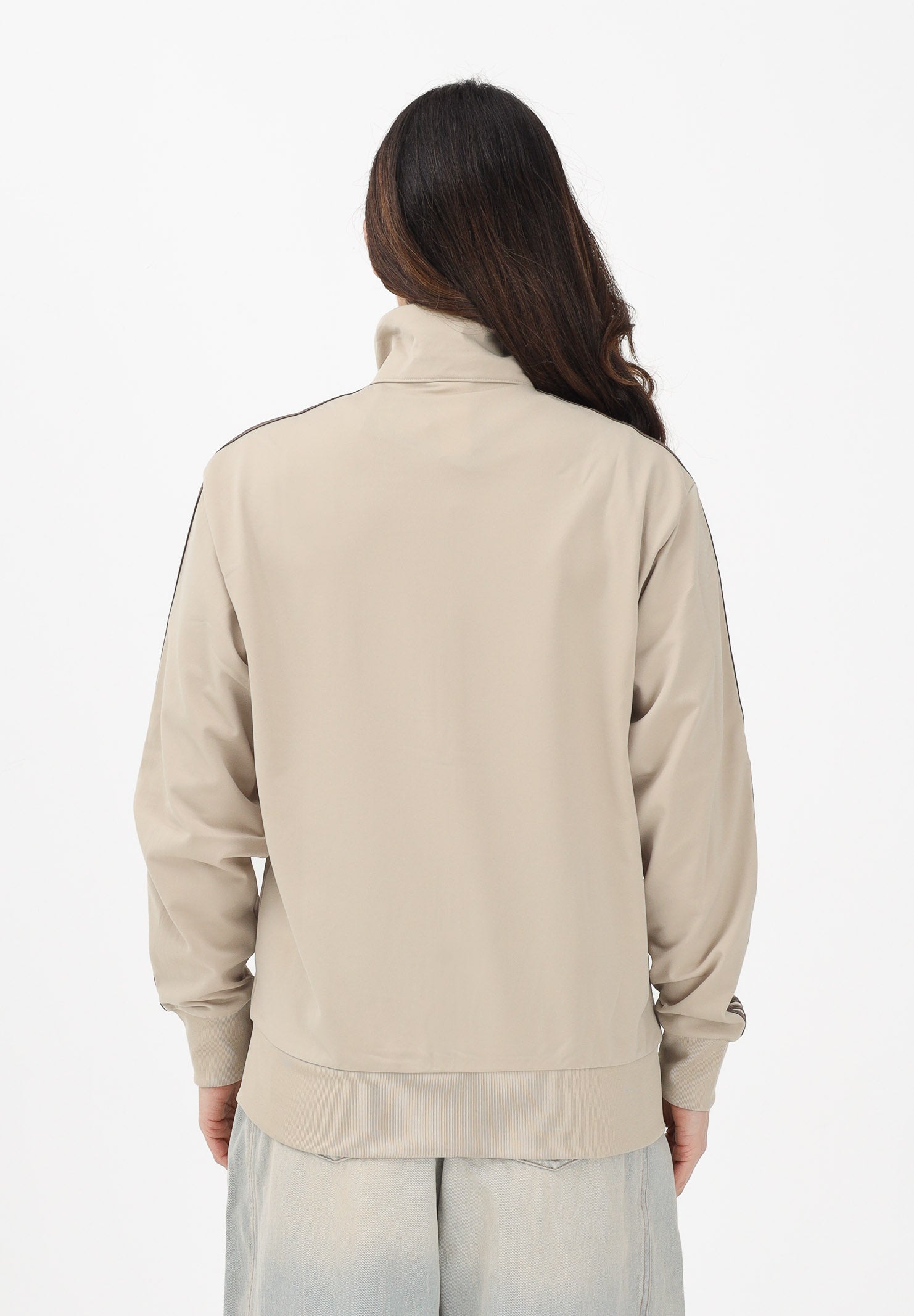 ADIDAS ORIGINALS Felpa con zip FIREBIRD beige da donna KD1327 . ADIDAS ORIGINALS 
