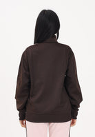 ADIDAS ORIGINALS Felpa con zip Firebird Loose marrone e rosa da donna KD1331 . ADIDAS ORIGINALS 