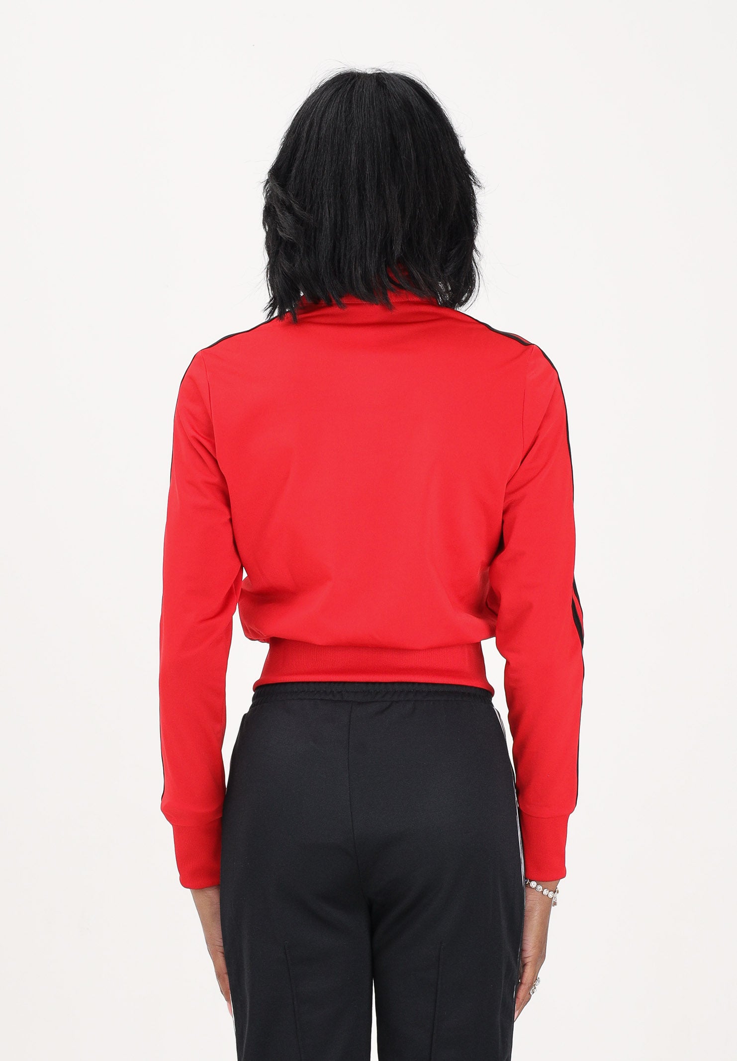 ADIDAS ORIGINALS Felpa con zip FIREBIRD CLASSIC rossa da donna KD1334 . ADIDAS ORIGINALS 