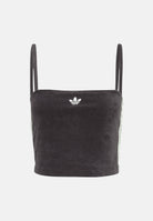 ADIDAS ORIGINALS Top TERRY TOWEL nero in spugna con motivo a righe laterali <BR/> KD1406 . ADIDAS ORIGINALS 