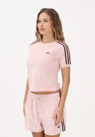 ADIDAS ORIGINALS T-shirt a manica corta Terry Towel Cali rosa da donna KD1410 . ADIDAS ORIGINALS 