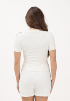 ADIDAS ORIGINALS T-shirt a manica corta Terry Towel Cali panna da donna KD1411 . ADIDAS ORIGINALS 