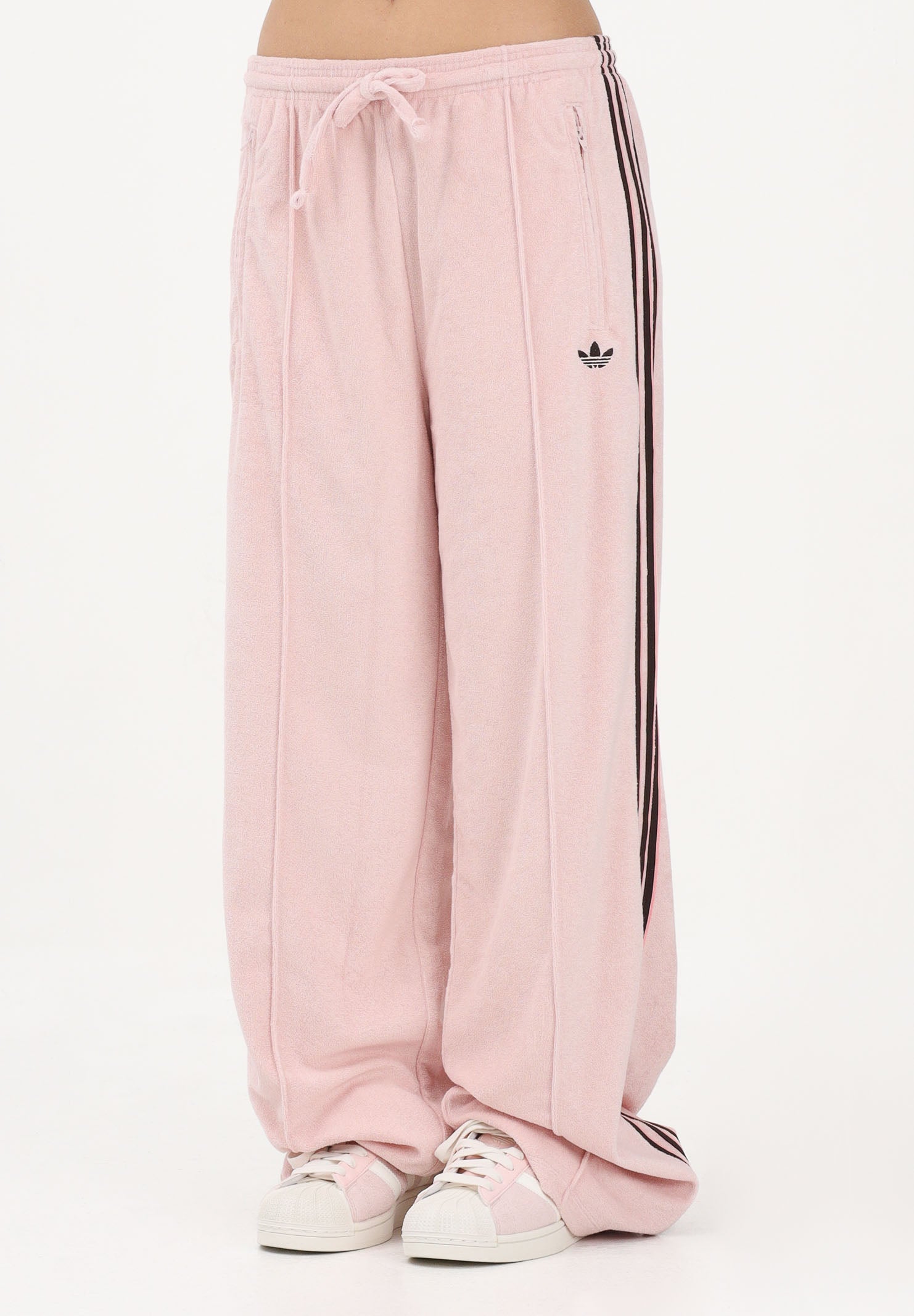 ADIDAS ORIGINALS Pantalone sportivo TERRY TOWEL FIREBIRD rosa da donna KD1414 . ADIDAS ORIGINALS 