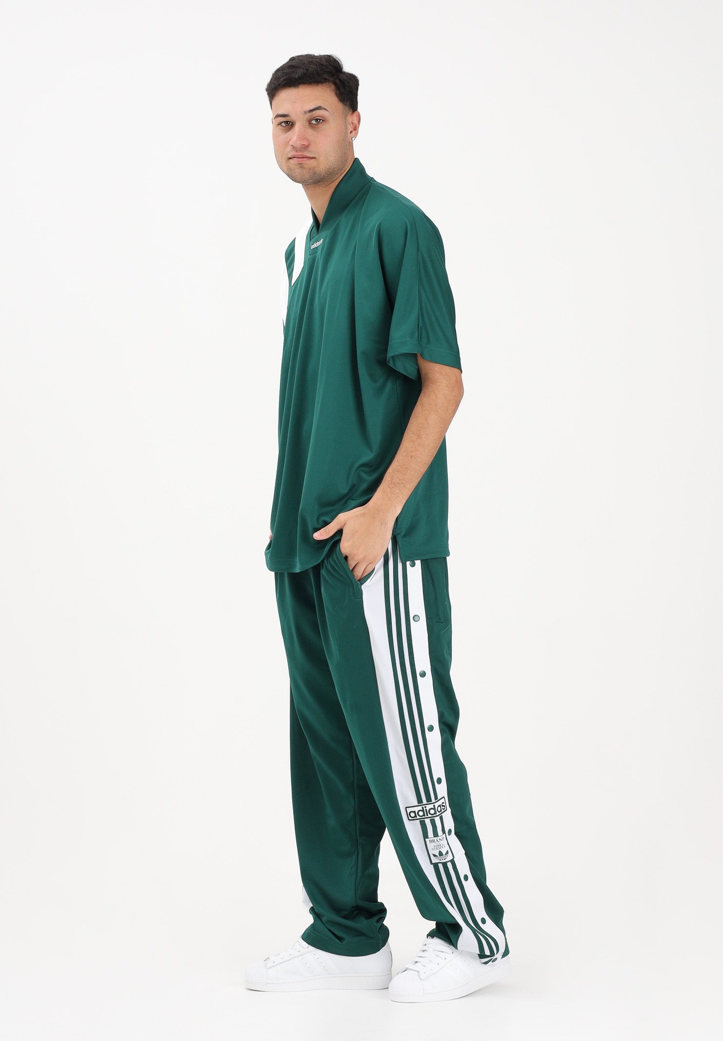 ADIDAS ORIGINALS Pantalone sportivo ADIBREAK verde da uomo KD1514 . ADIDAS ORIGINALS 