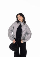 ADIDAS ORIGINALS Giubbotto di jeans FIREBIRD argento da donna KD2910 . ADIDAS ORIGINALS 
