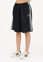 ADIDAS ORIGINALS Shorts sportivo 3 STRIPES JACQUARD JORTS nero da donna KD2911 . ADIDAS ORIGINALS 