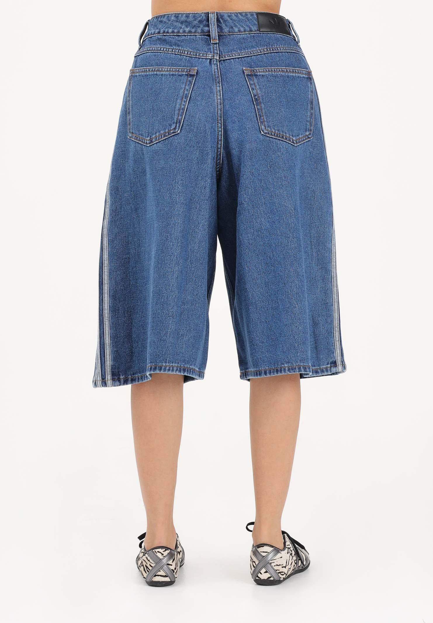 ADIDAS ORIGINALS Bermuda Firebird in denim medio da donna KD2915 . ADIDAS ORIGINALS 