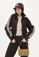 ADIDAS ORIGINALS Giubbotto FIREBIRD in denim marrone da donna KD2937 . ADIDAS ORIGINALS 