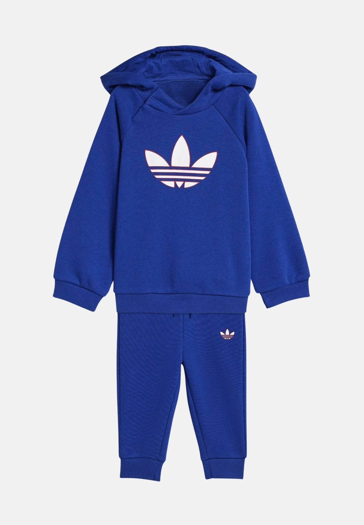 ADIDAS ORIGINALS Tuta GRAPHIC TREFOIL blu da neonato KD3164 . ADIDAS ORIGINALS 
