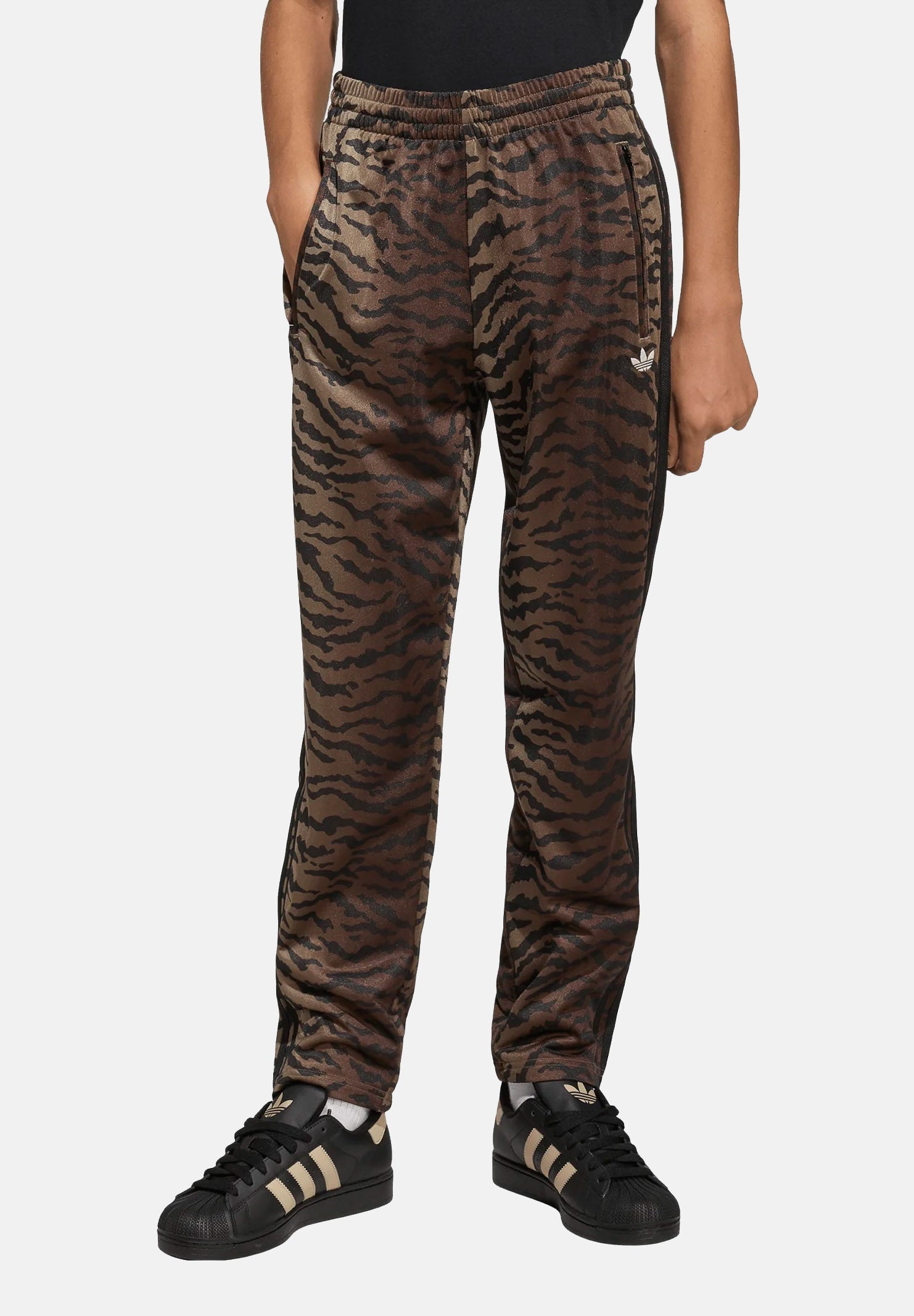 ADIDAS ORIGINALS Pantalone sportivo TRACK FIREBIRD AOP tigrato marrone per  bambina KD3200 . ADIDAS ORIGINALS 