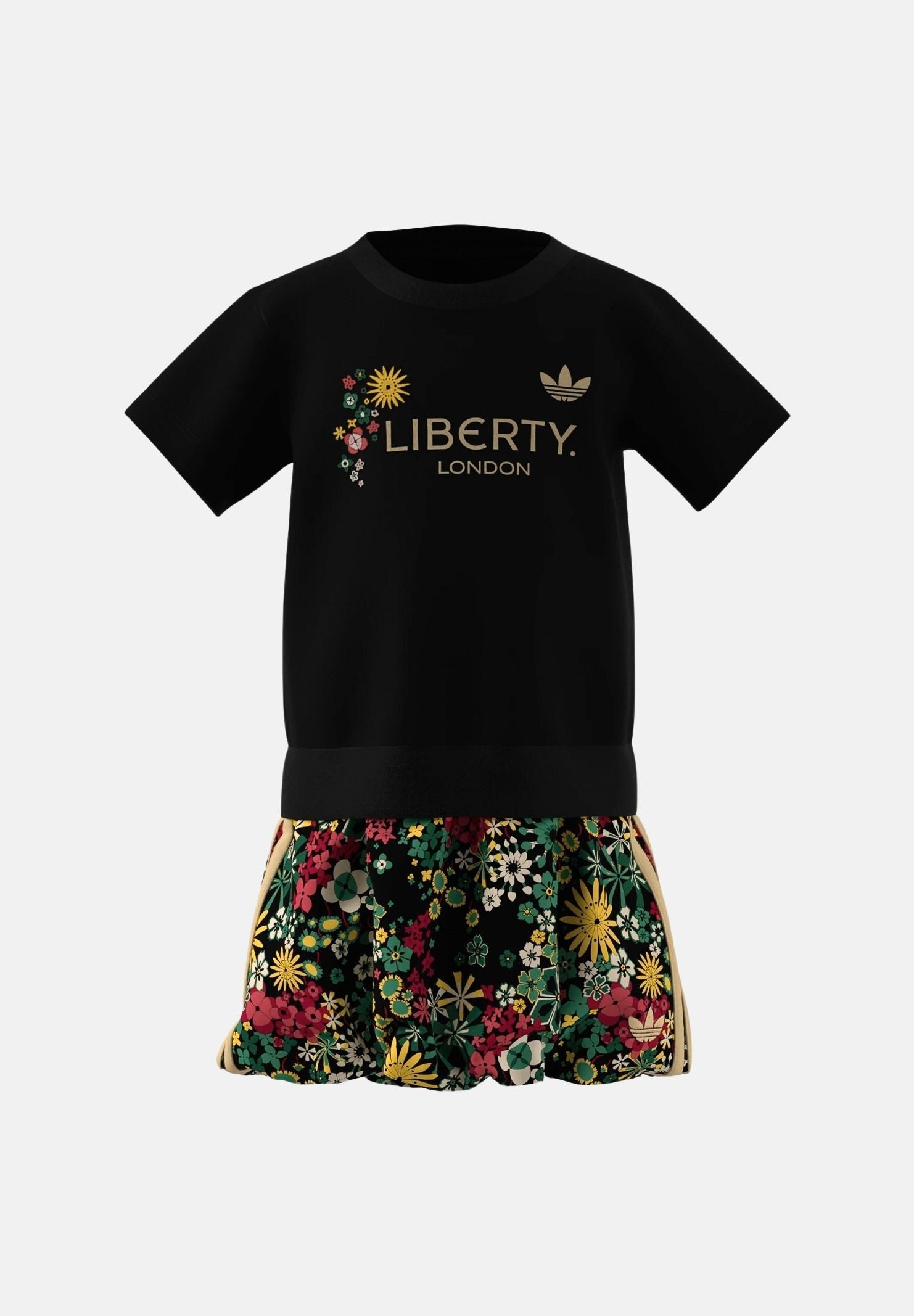 ADIDAS ORIGINALS Completino adidas Originals x Liberty London nero da neonato KD3391 . ADIDAS ORIGINALS 