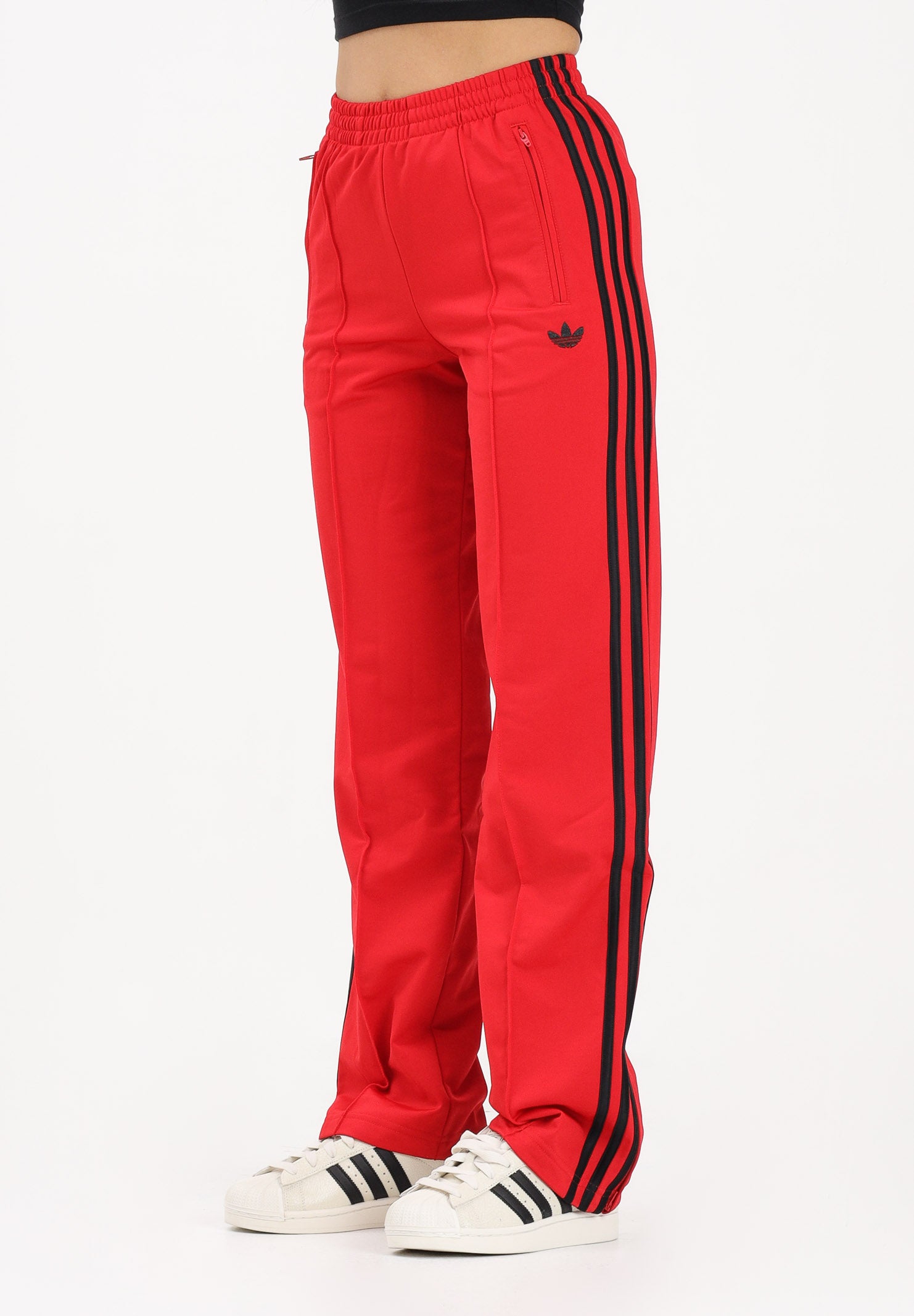 ADIDAS ORIGINALS Pantalone sportivo FIREBIRD CLASSIC rosso e nero da donna KD3648 . ADIDAS ORIGINALS 