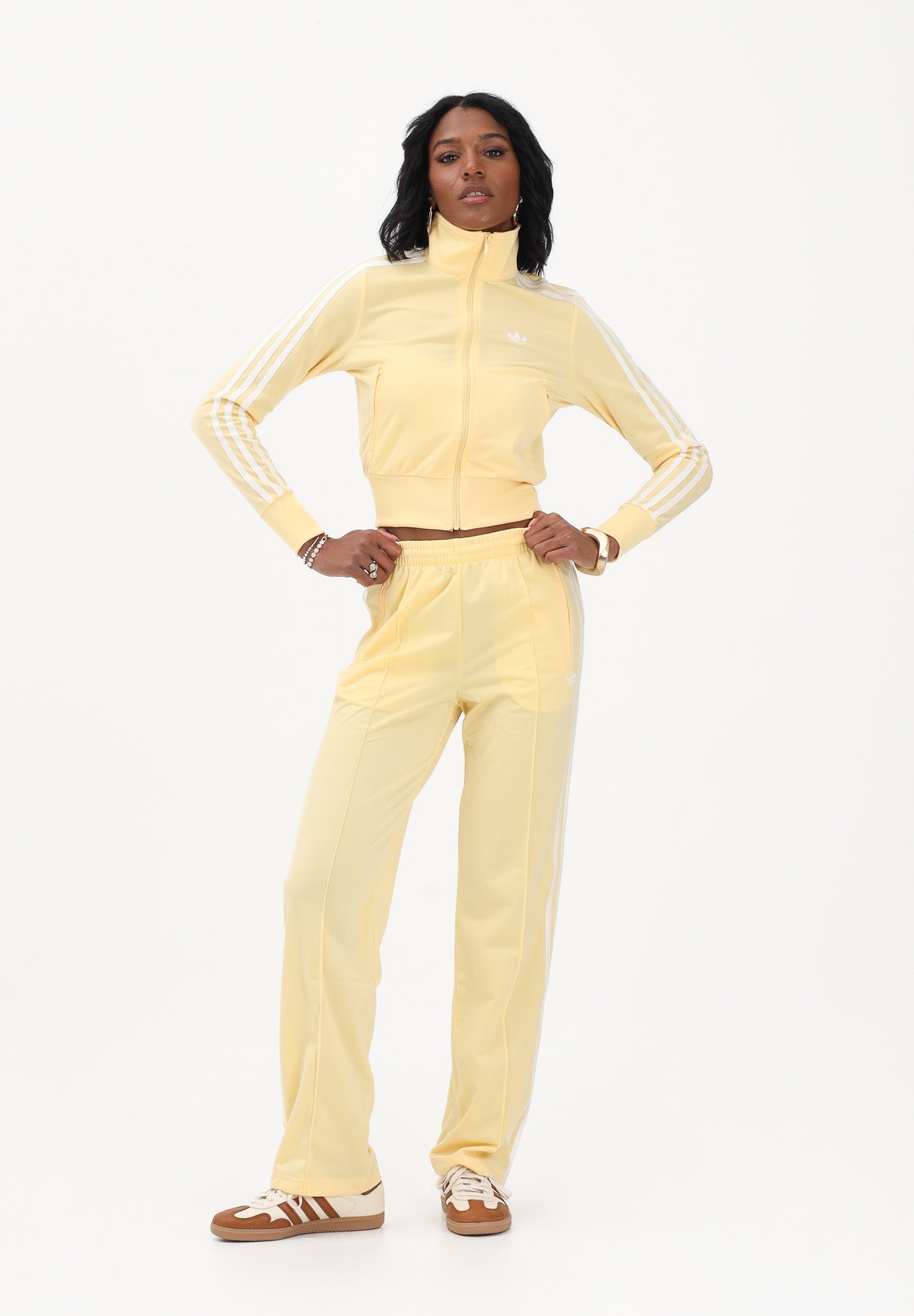 ADIDAS ORIGINALS Pantalone sportivo FB TP LOOSE giallo da donna KD3650 . ADIDAS ORIGINALS 
